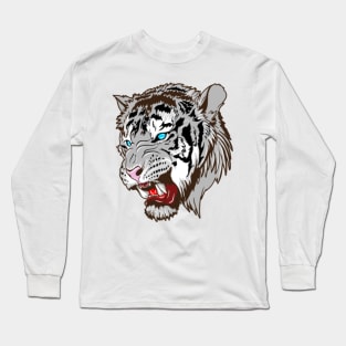 Bengal Tiger white Long Sleeve T-Shirt